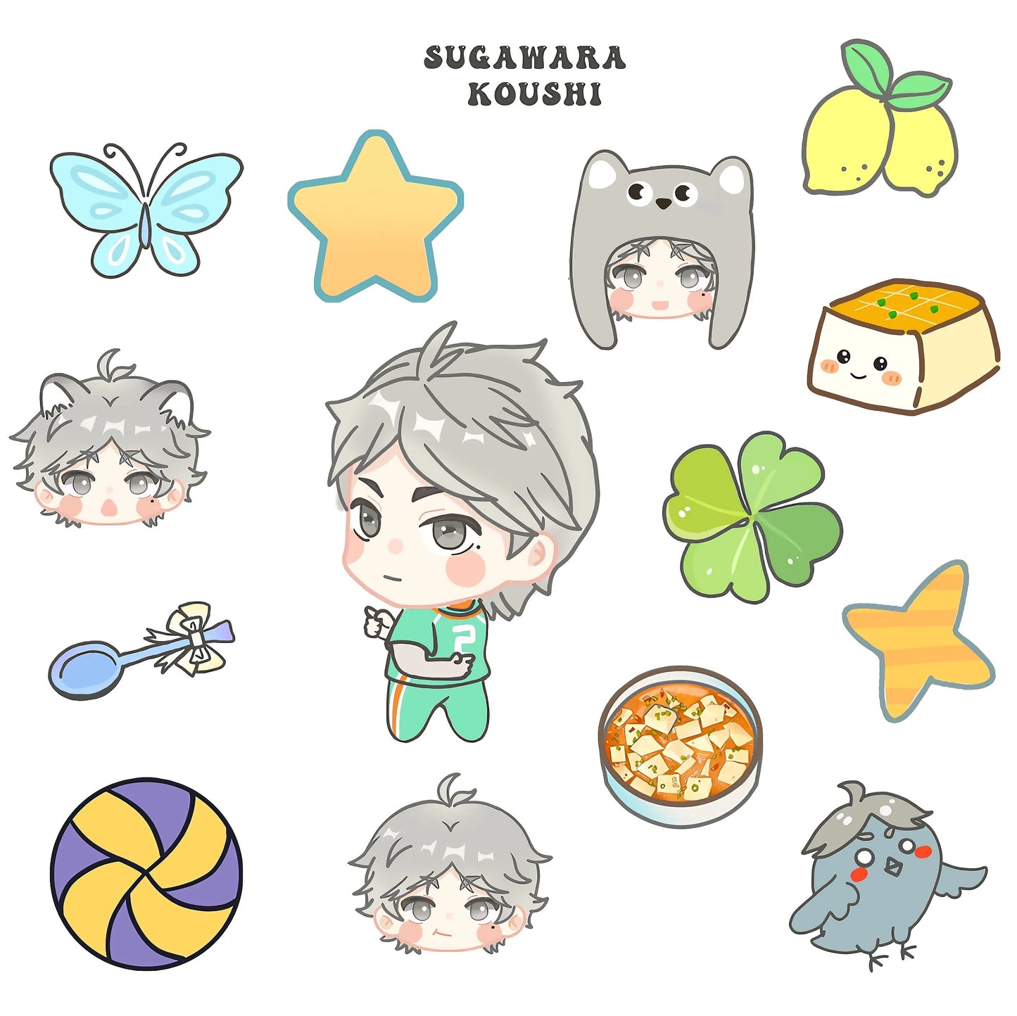 Haikyuu!! Shake Cute Sliding Charms Phone Case