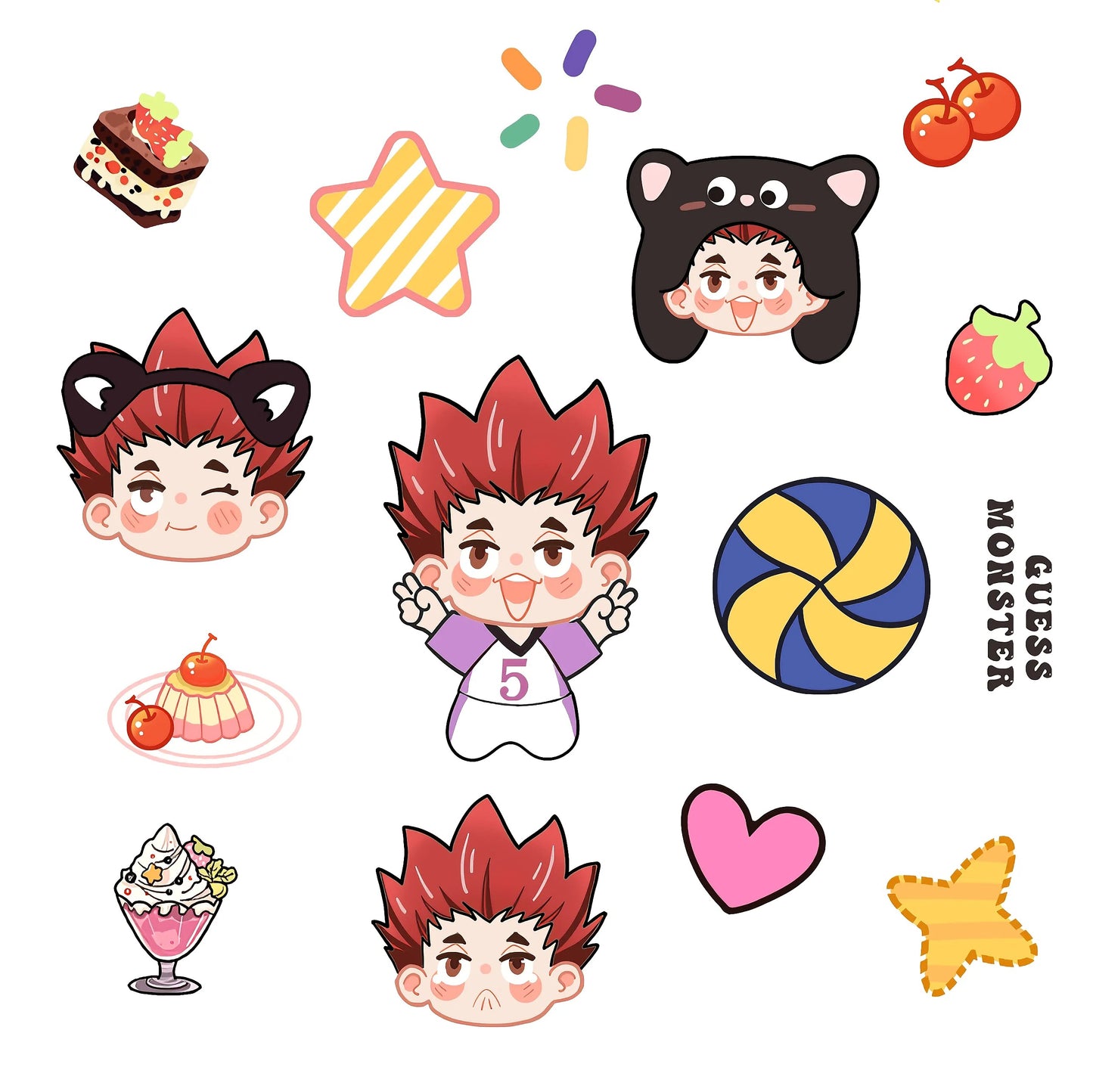 Haikyuu!! Shake Cute Sliding Charms Phone Case