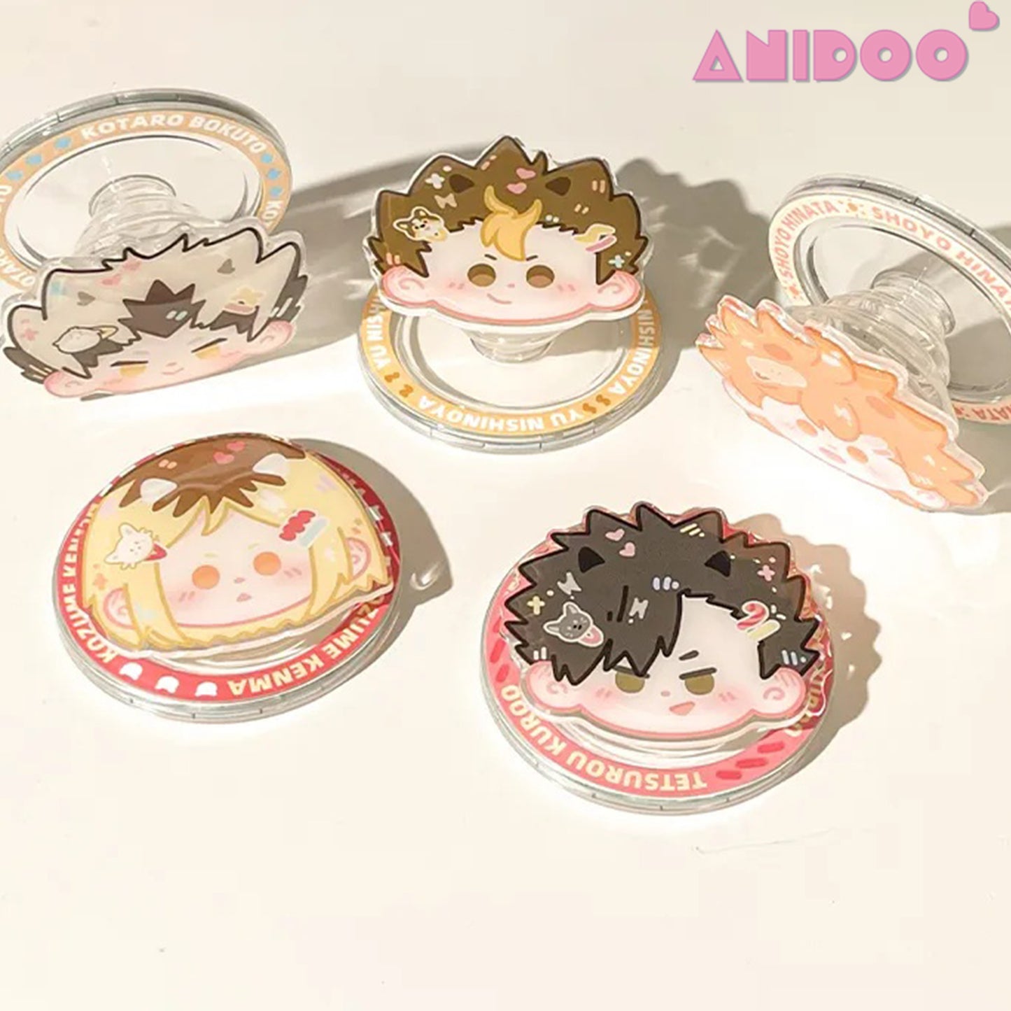 Haikyuu!! Magnetic Phone Case - Compatible with All Cute Cartoon Portable Desktop Stands & Holders