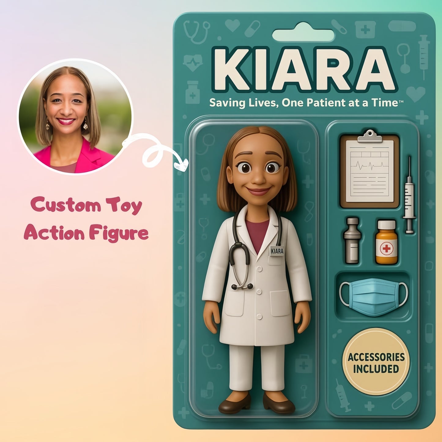 ANIDOO Custom 3D Figurine – Personalized Action Doll Art Toy