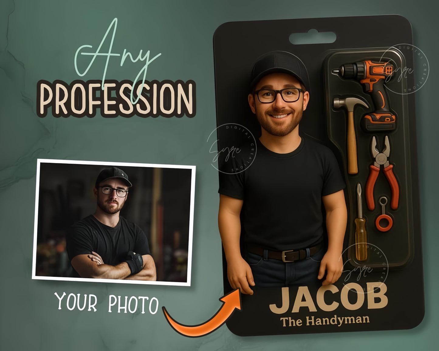 ANIDOO Custom 3D Figurine – Personalized Action Doll Art Toy