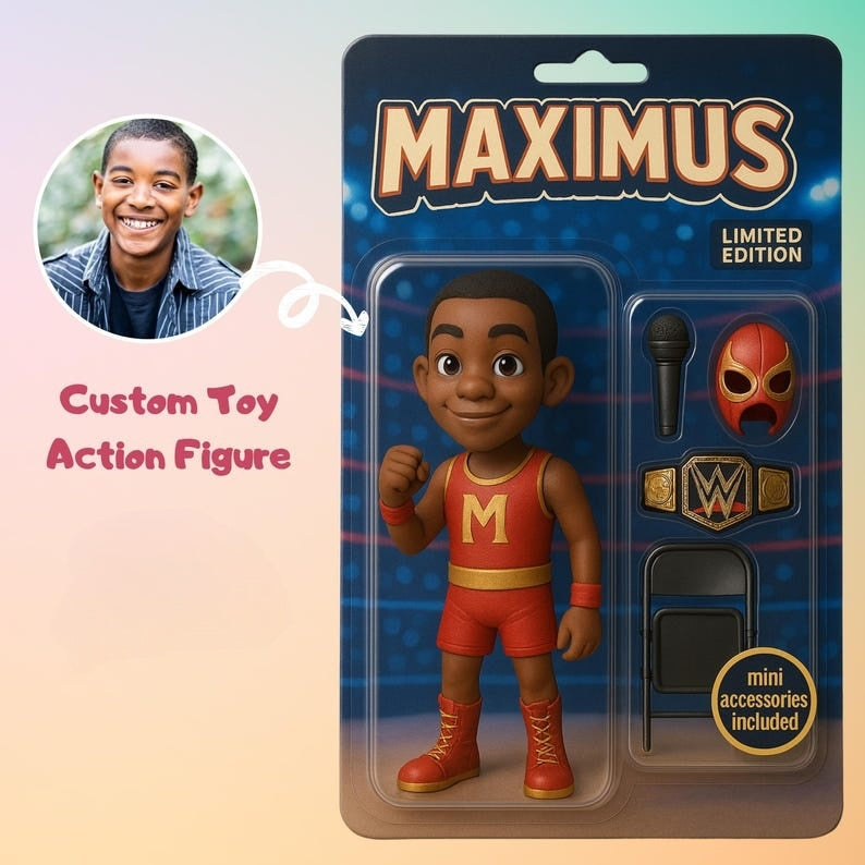 ANIDOO Custom 3D Figurine – Personalized Action Doll Art Toy