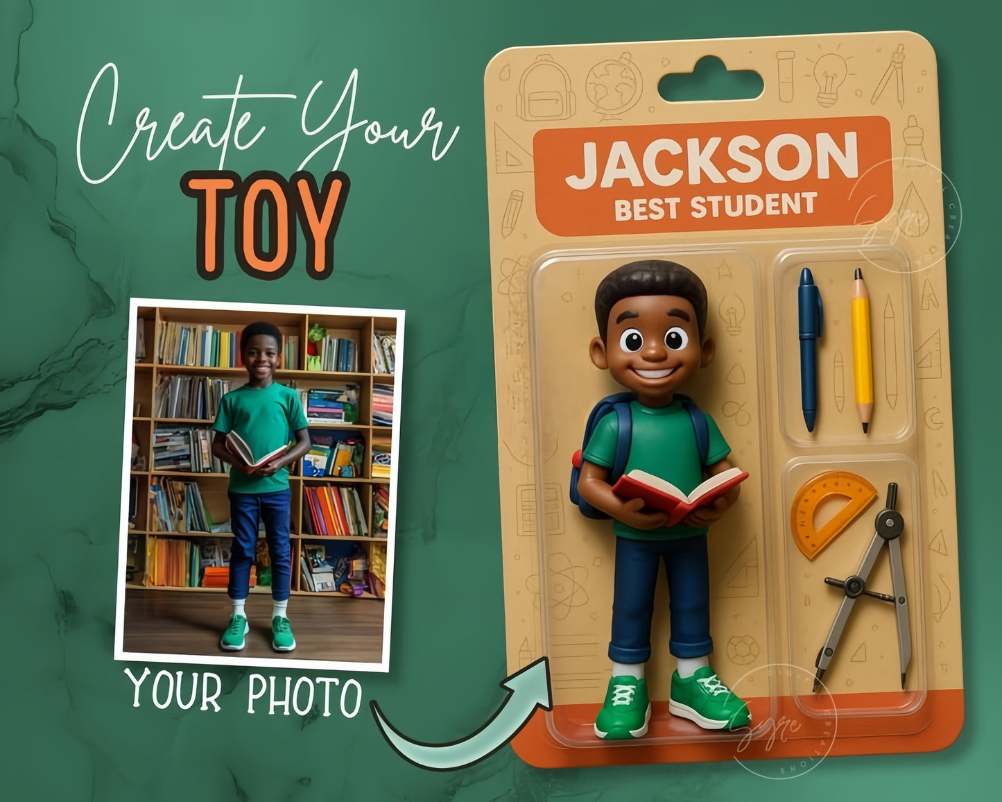 ANIDOO Custom 3D Figurine – Personalized Action Doll Art Toy