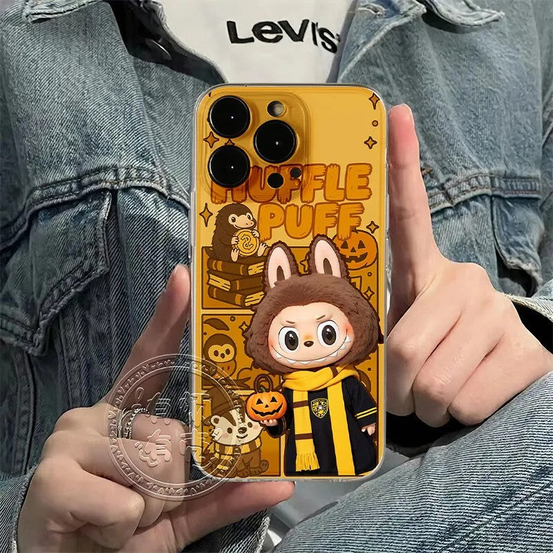 Labubu Harry Potter Slytherin Hufflepuff Gryffindor Ravenclaw Phone Cases