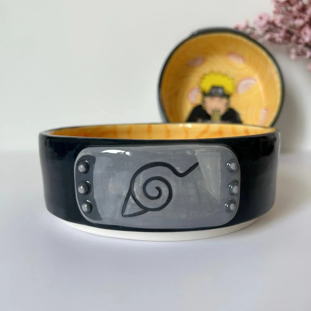 【Pre-order】Naruto Ramen Bowl Mug Ichiraku Ramen Noodle Soup Bowl Anime Gift
