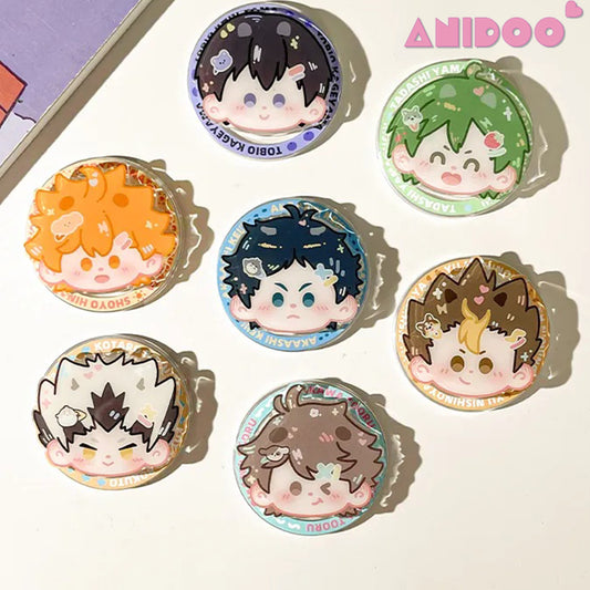 Haikyuu!! Magnetic Phone Case - Compatible with All Cute Cartoon Portable Desktop Stands & Holders