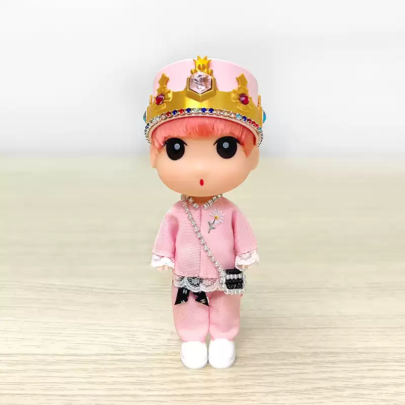 G-DRAGON MAMA Pink Suit Crown Doll Keychain 5.12 Inch