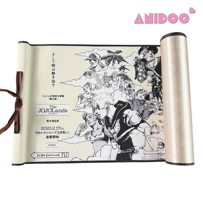 JOJO's Bizarre Adventure The JOJO Lands Silk Scroll Art