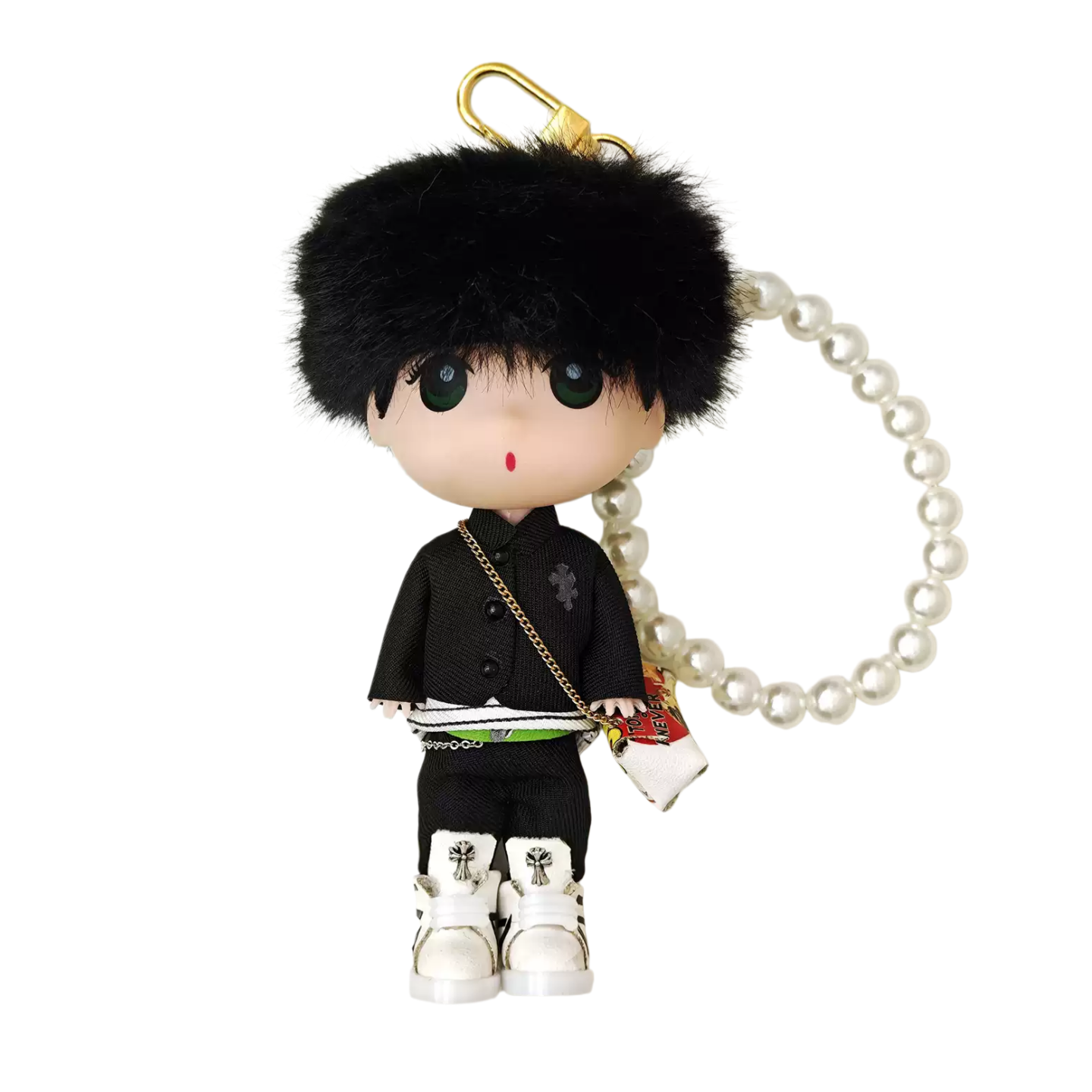 G-DRAGON Coachella Black Outfit Style Doll Keychain 5.12inch 2 styles
