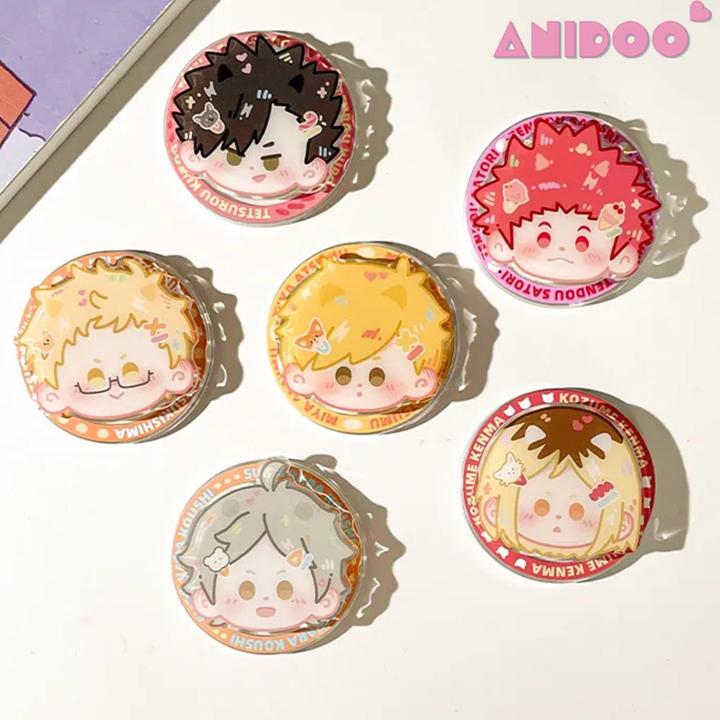Haikyuu!! Magnetic Phone Case - Compatible with All Cute Cartoon Portable Desktop Stands & Holders
