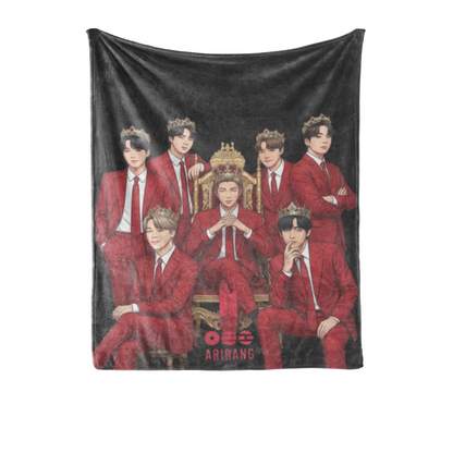 BTS ARIRANG Double Sided Blanket Lightweight Warm Fan Merchandise 3 Sizes -B