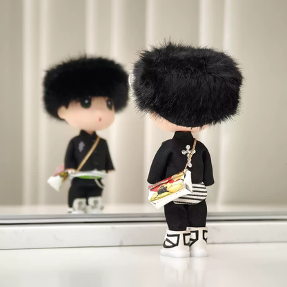 G-DRAGON Coachella Black Outfit Style Doll Keychain 5.12inch 2 styles