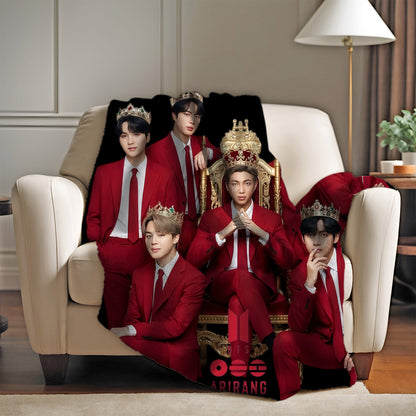 BTS ARIRANG Double Sided Blanket Lightweight Warm Fan Merchandise 3 Sizes -B