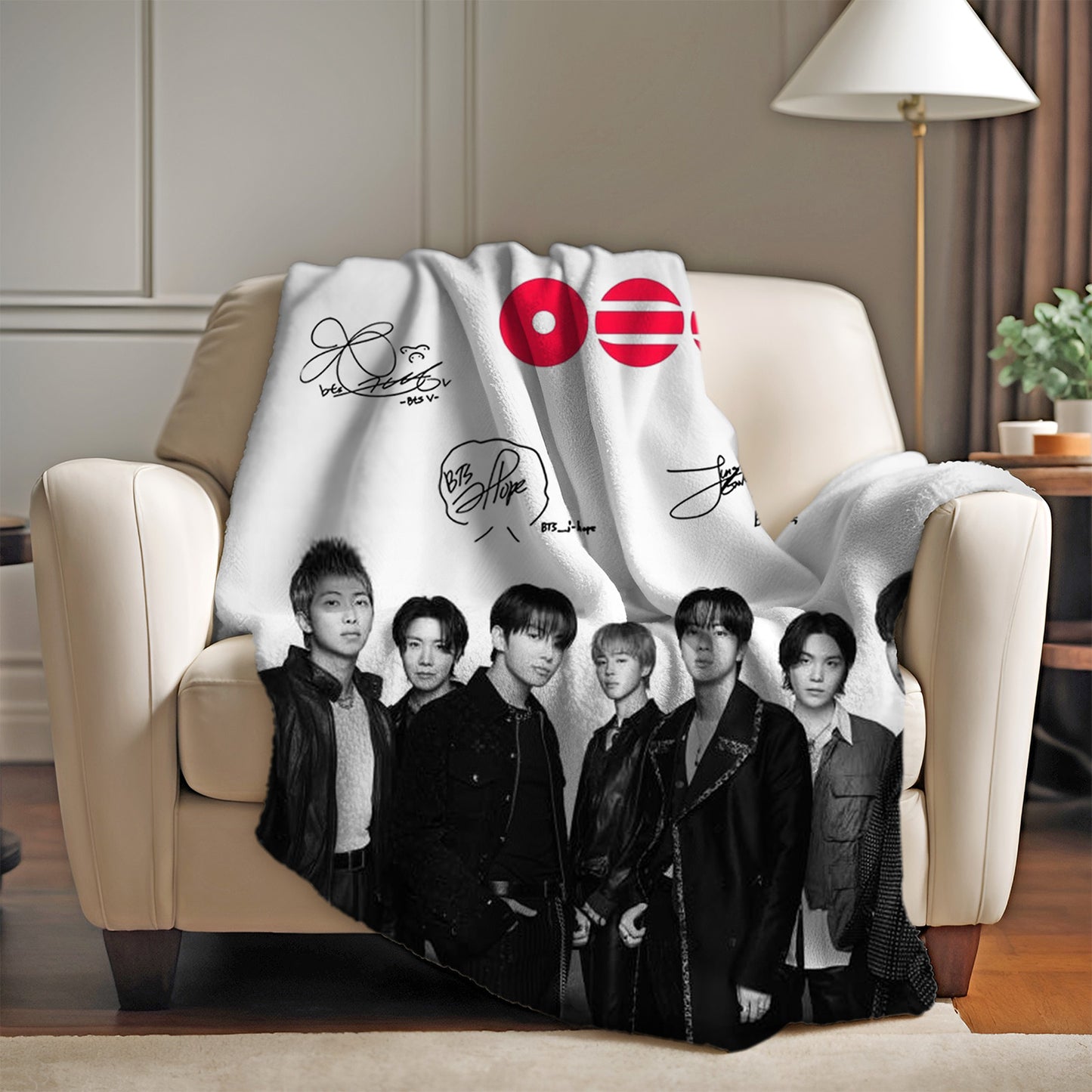 BTS ARIRANG Double Sided Blanket Lightweight Warm Fan Merchandise 3 Sizes -D