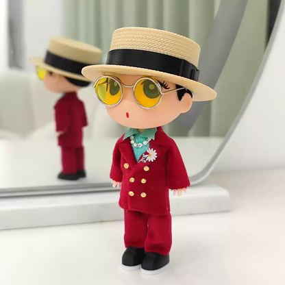 G-DRAGON Straw Hat Suit Doll Keychain 5.12 Inch