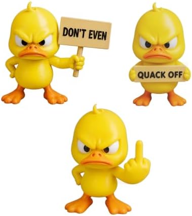 ANIDOO Angry Duck Statue - Set-c (3pcs)