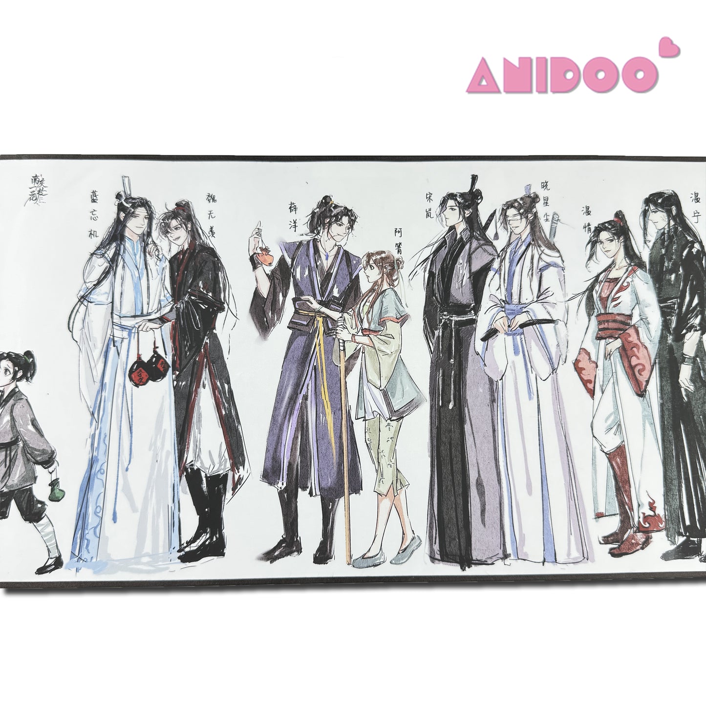 Grandmaster of Demonic Cultivation Mo Dao Zu Shi Silk Scroll Art