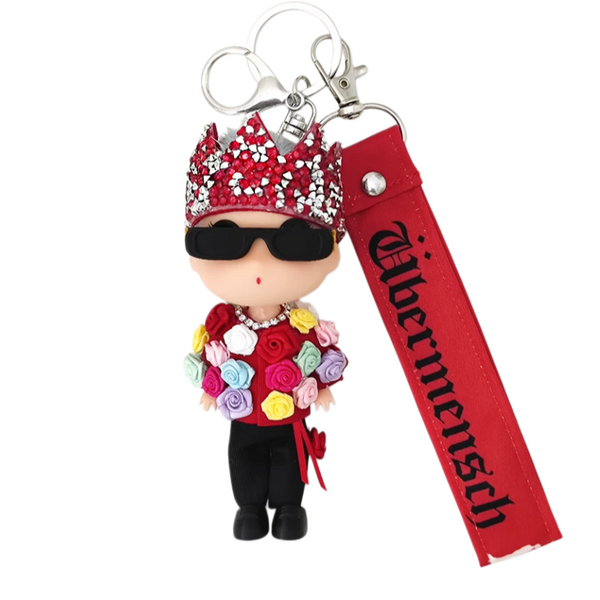 G-DRAGON Colorful Rose Crown Doll Keychain 5.12 Inch