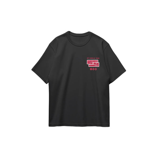 BTS ARIRANG Cotton Graphic T-Shirt Black Breathable Fan Merch - C
