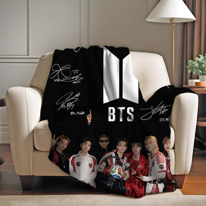 BTS ARIRANG Double Sided Blanket Lightweight Warm Fan Merchandise 3 Sizes -A
