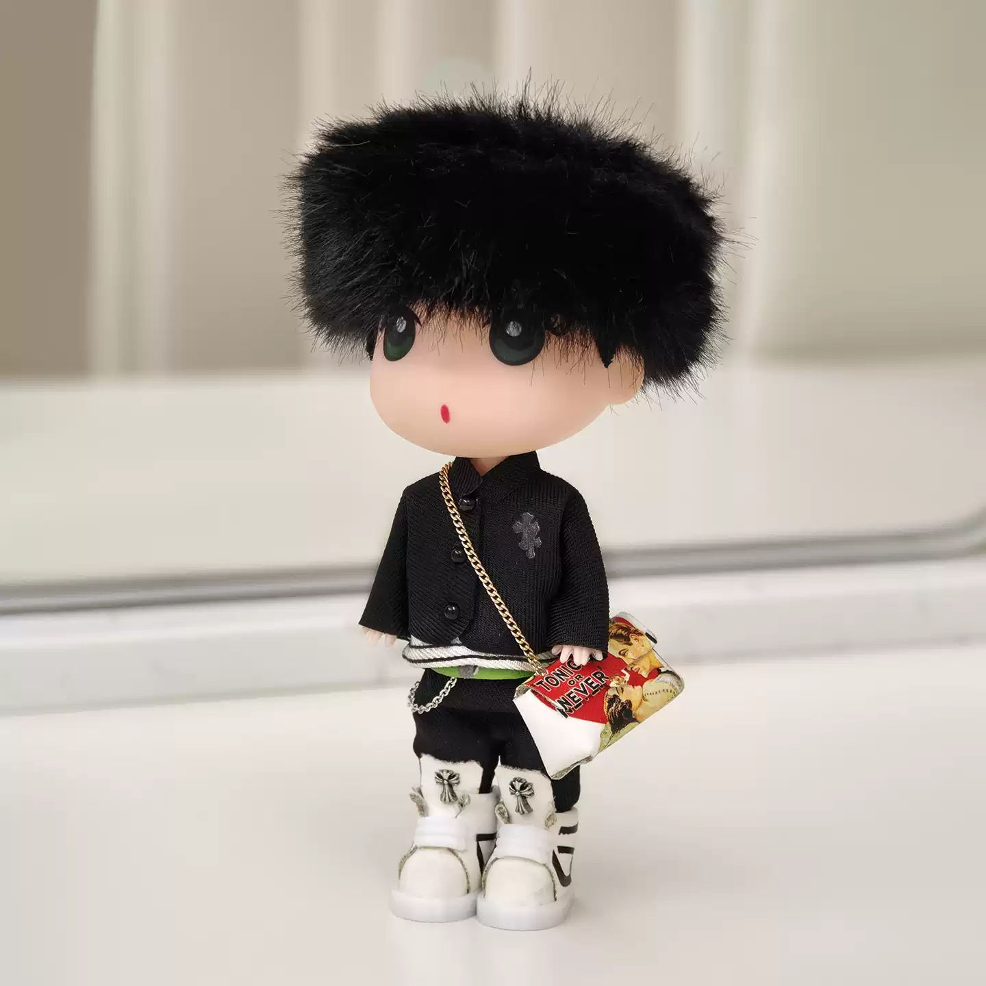 G-DRAGON Coachella Black Outfit Style Doll Keychain 5.12inch 2 styles