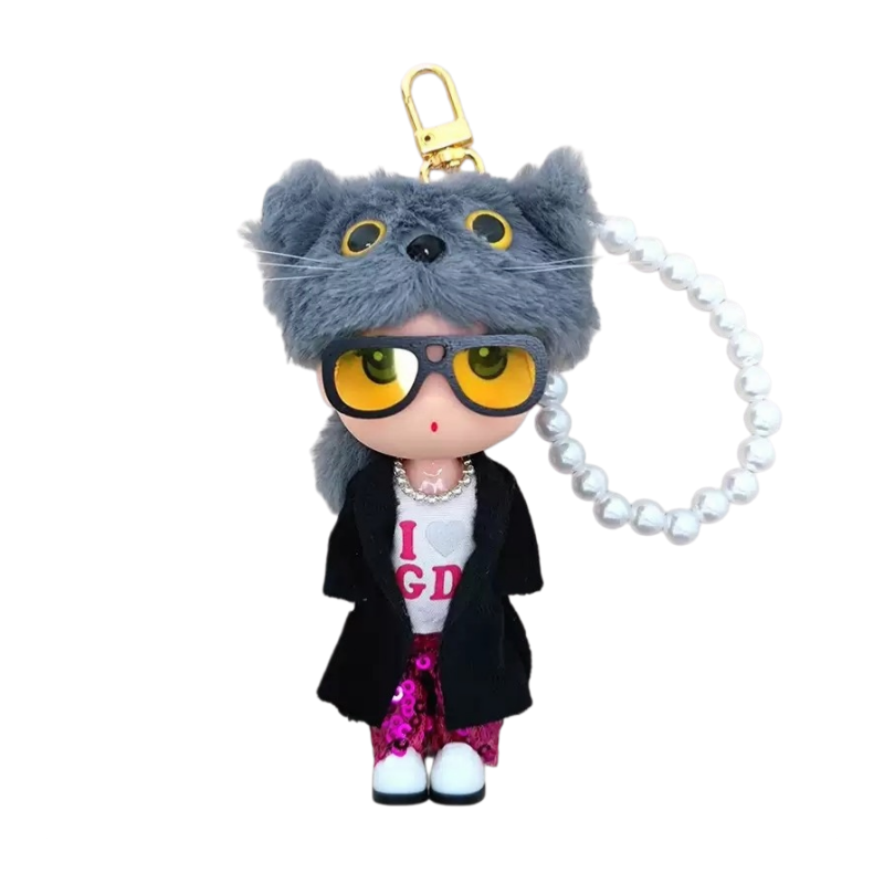 G-DRAGON Cat Doll Figurine Pendant Keychain 5.12inch 2 styles