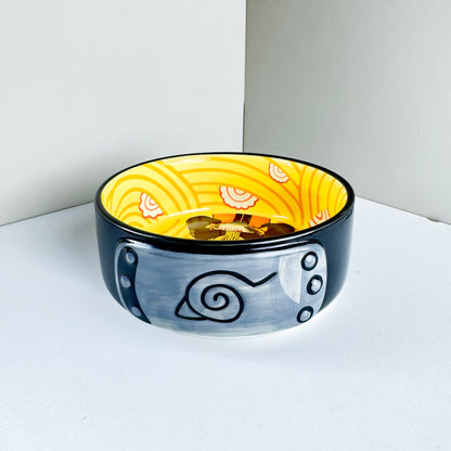 【Pre-sale】Naruto Ramen Ceramic Bowl Mug Ichiraku Ramen Noodle Soup Bowl Anime Gift