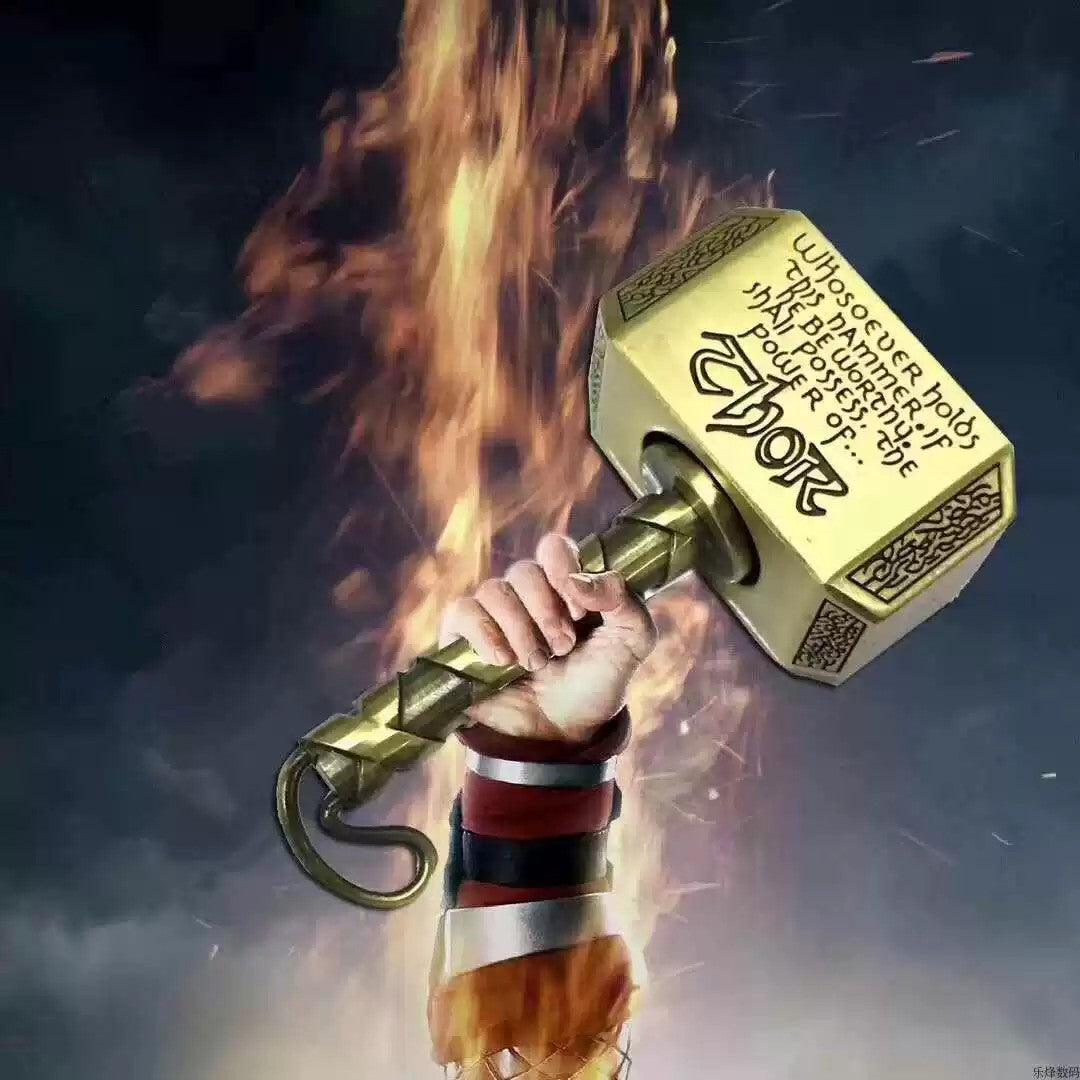 Thor’s Hammer EDC Metal Fidget Spinner Fingertip Stress Relief Desk Ornament