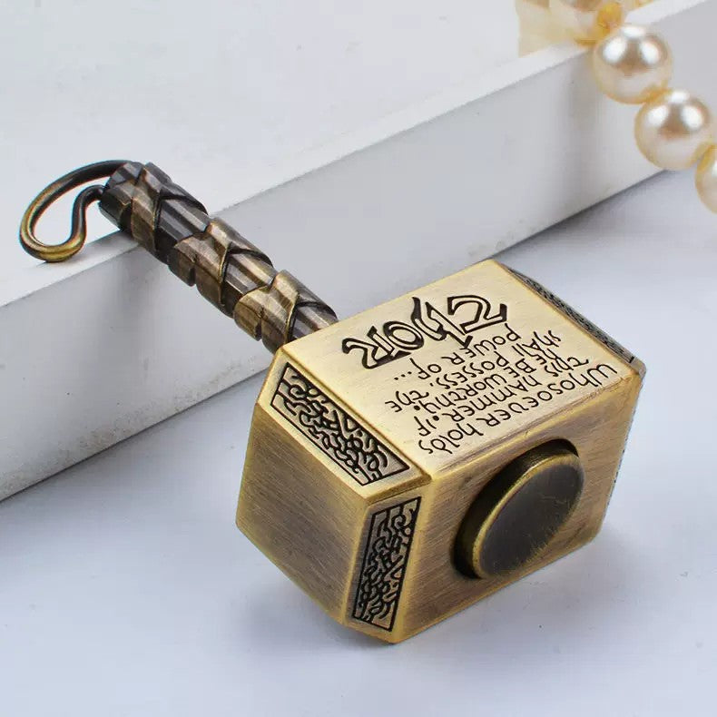 Thor’s Hammer EDC Metal Fidget Spinner Fingertip Stress Relief Desk Ornament