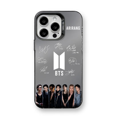 BTS ARIRANG Black Mirror Phone Case Glossy TPU Fan Merch -A