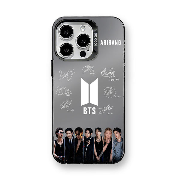 BTS ARIRANG Black Mirror Phone Case Glossy TPU Fan Merch -A