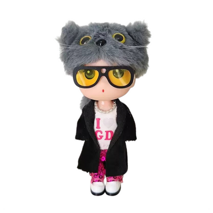 G-DRAGON Cat Doll Figurine Pendant Keychain 5.12inch 2 styles