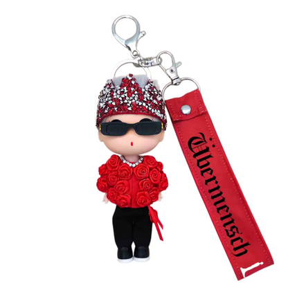 G-DRAGON Red Rose Crown Doll Keychain Fan Merch 5.12inch 2 styles
