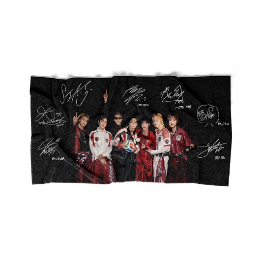 BTS ARIRANG Double sided printed towel Soft Absorbent Fan Merch -A