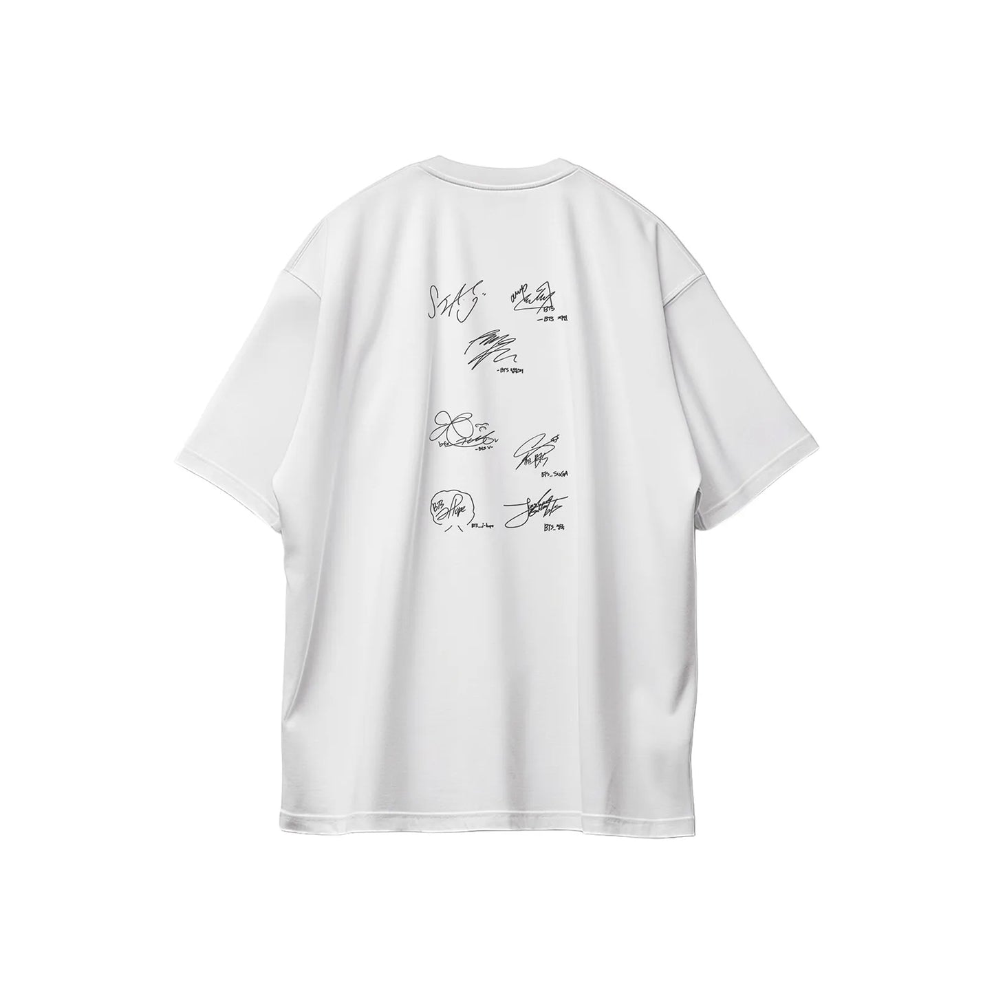 Anidoo BTS White Short Sleeve Cotton Printed T Shirt Spring Summer Casual Wear For Fans