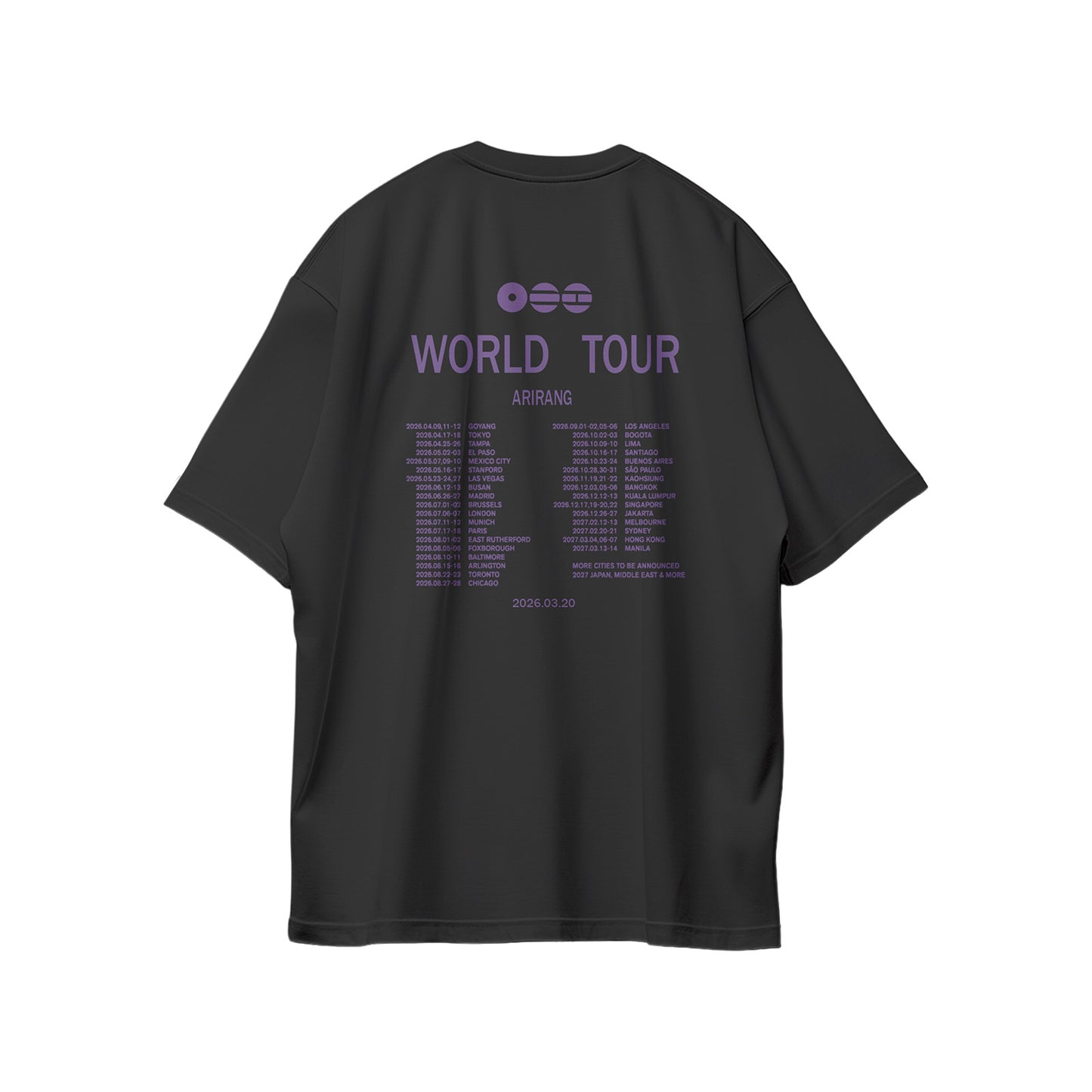 Anidoo BTS Printed Cotton Crewneck T Shirt Spring Summer Fashion Tee For Fans