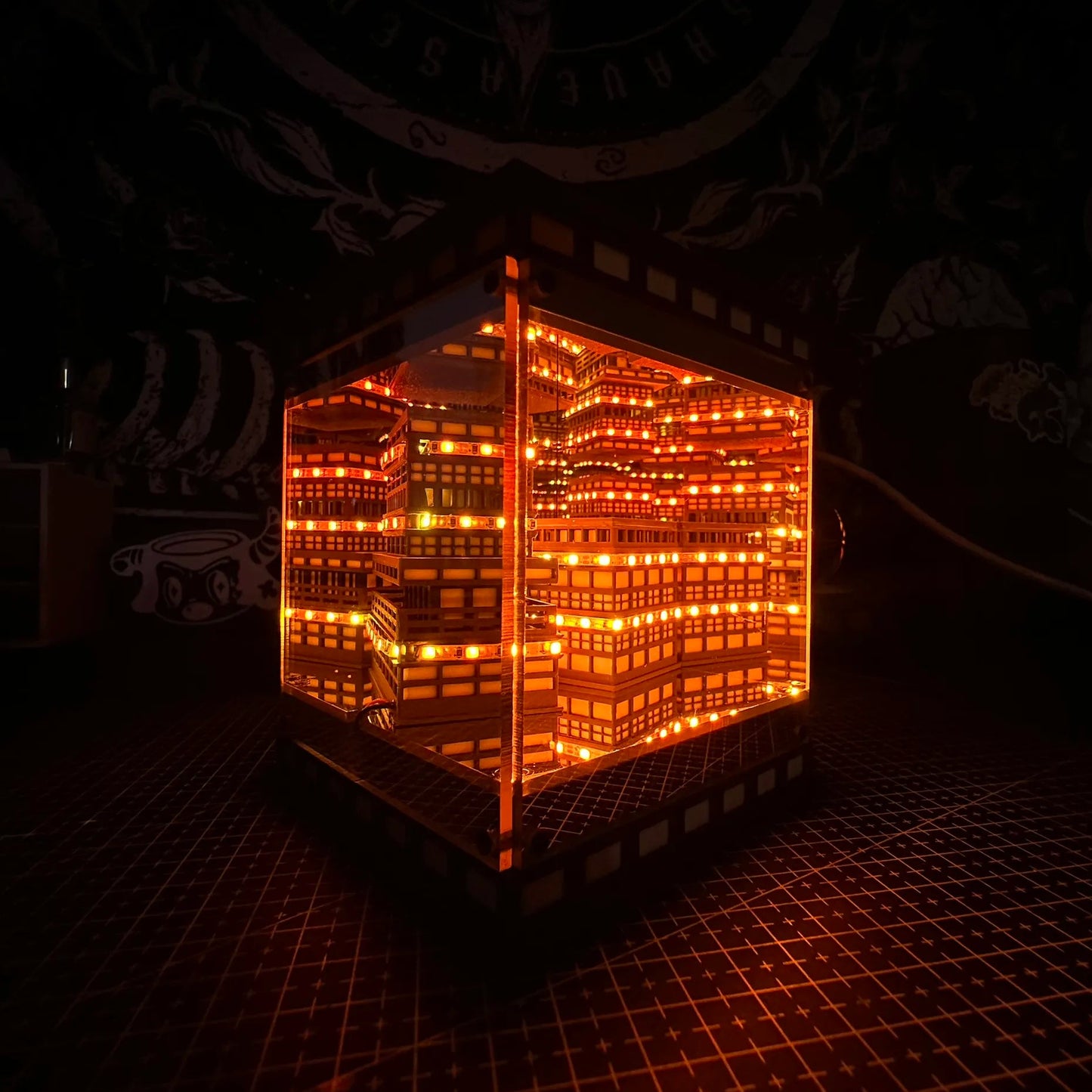 Demon Slayer Infinity Castle Inspired USB LED Night Light