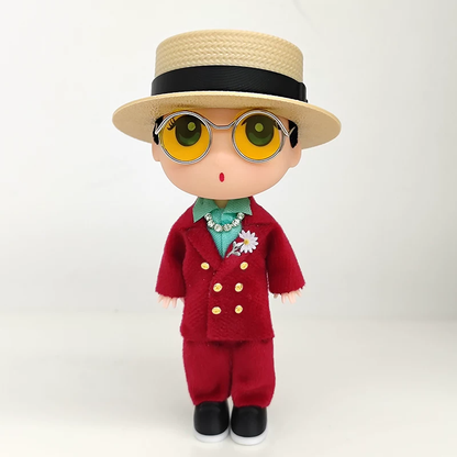 G-DRAGON Straw Hat Suit Doll Keychain 5.12 Inch