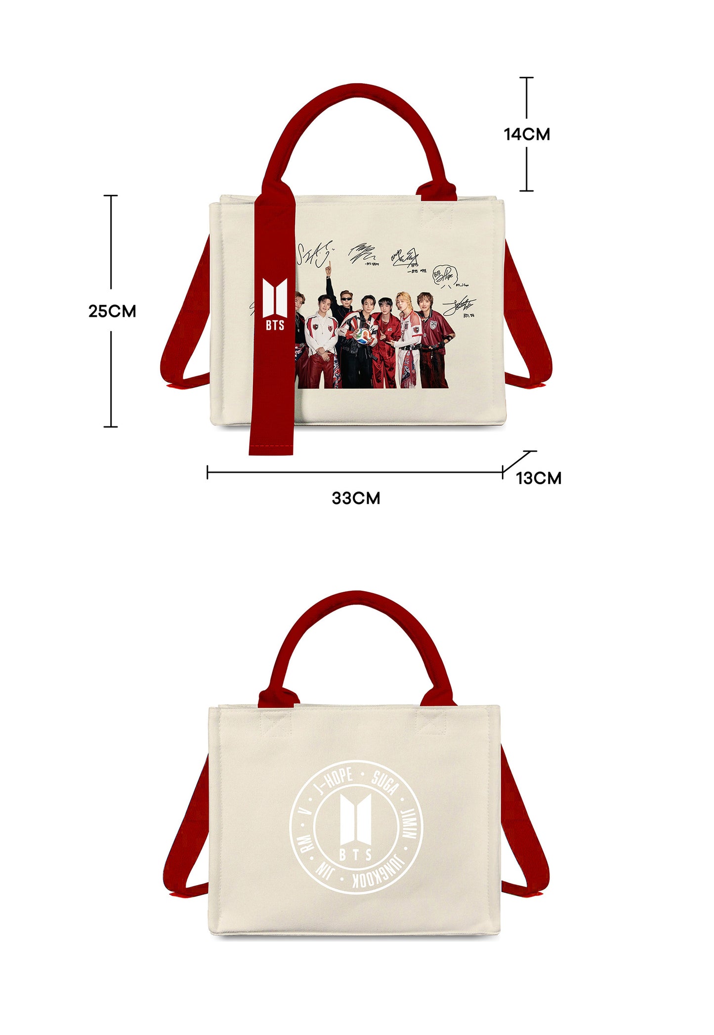 BTS ARIRANG Canvas Tote Bag Large Capacity Lightweight Fan Merch -A