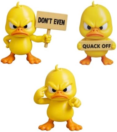 ANIDOO Angry Duck Statue - Set-a (3pcs)