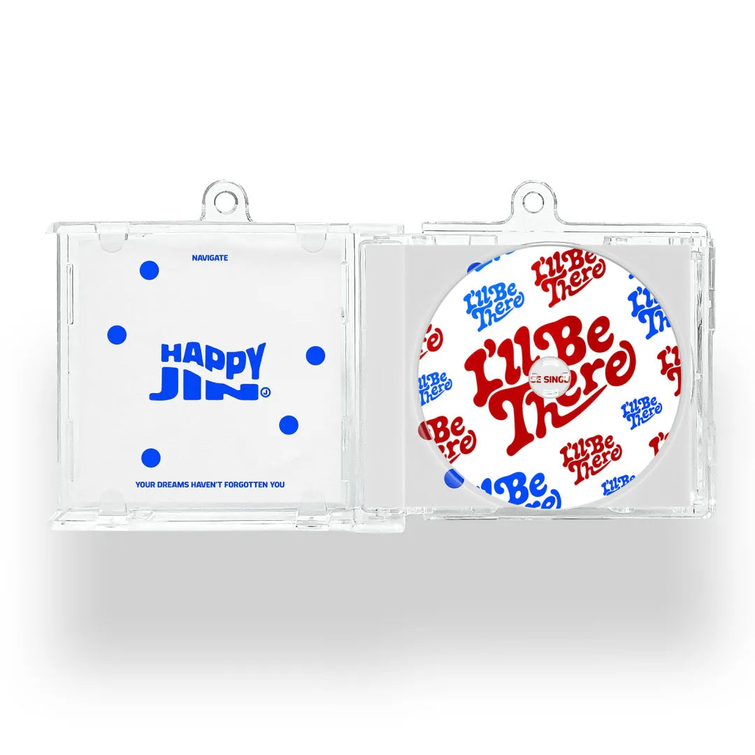 Anidoo JIN NFC Mini CD Keychain I Will Be There Acrylic Bag Pendant Fan Merchandise