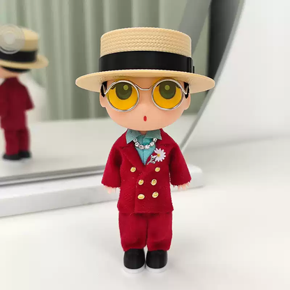 G-DRAGON Straw Hat Suit Doll Keychain 5.12 Inch