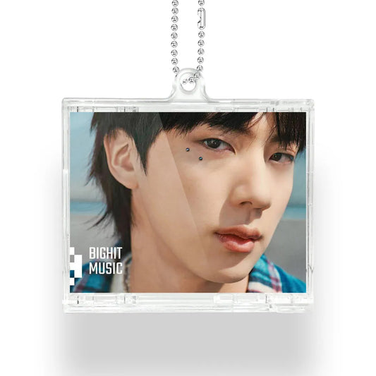 Anidoo JIN NFC Mini CD Keychain I Will Be There Acrylic Bag Pendant Fan Merchandise