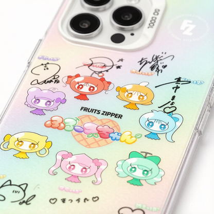 FRUITS ZIPPER Mirror Phone Case - Detail Texture