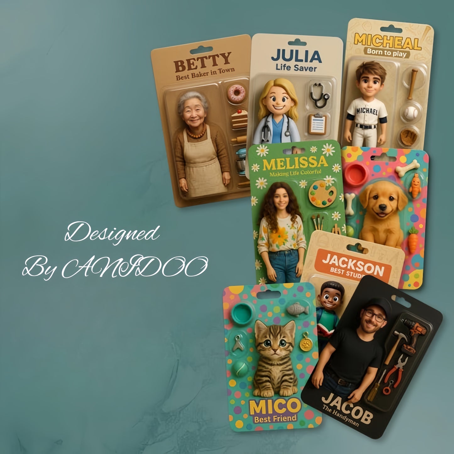 ANIDOO Custom 3D Figurine – Personalized Action Doll Art Toy